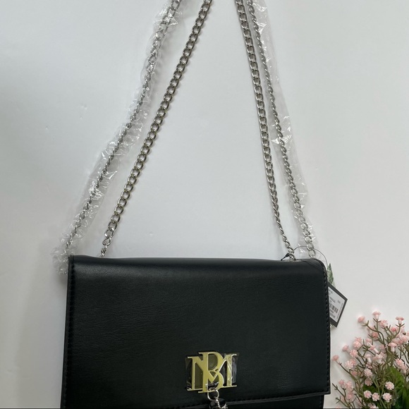 NWT Badgley Mischka Metal Fringe Bag w/Silverstone chain and fringe - Picture 4 of 10